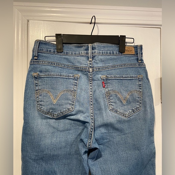 Levi’s Size 6 Perfectly Slimming 512 Capri Cropped Denim Jeans Cuff 5 Pocket - Picture 6 of 11
